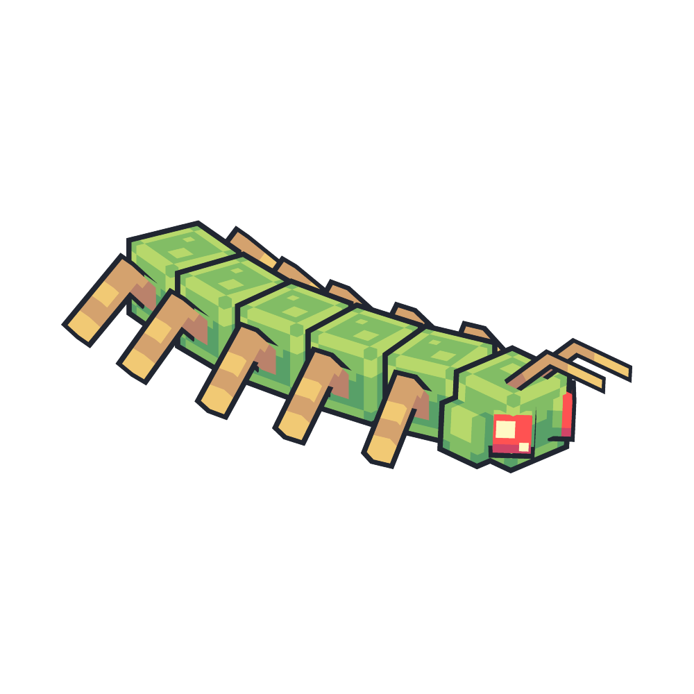Pixel Centipede Cubee